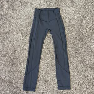 Lululemon Women's Size 2 All The Right Places Crop II 23" (22") Gray Running